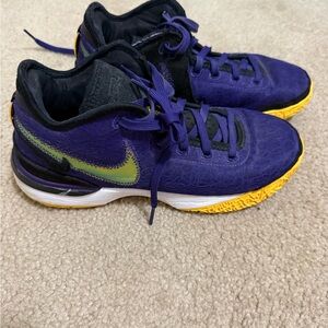 Nike Kids Sneakers in Purple and Yellow